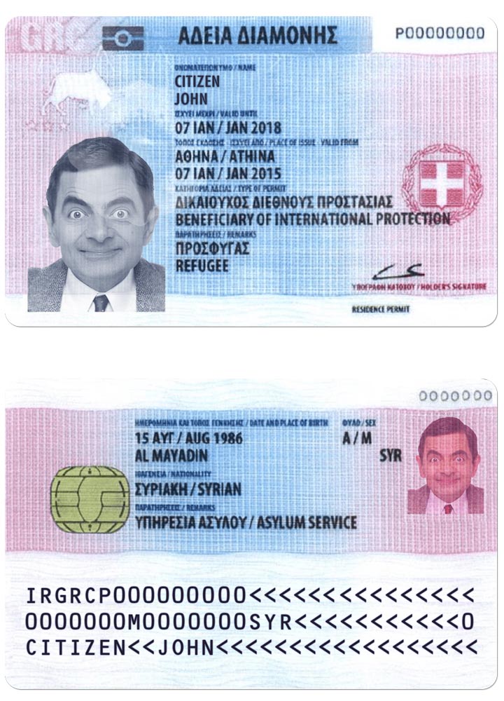 Permis de séjour GRÈCE 2017 2020